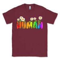 Burgundy human Classic Tee - HRA Design Shop