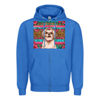 True Royal shih tzu floral tumbler Zipper Hoodie - JahusDesignShop