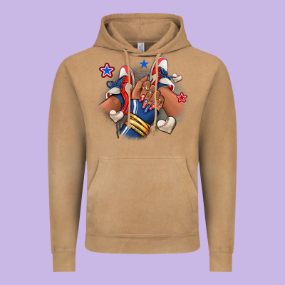 Vintage Hoodie Baseball afro girl sneakers
