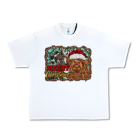 White merry Christmas highland cow Urban Heavy Tee - RanaPortraitStore
