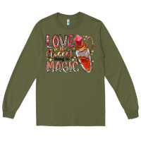 Army Green love is the closet thing to magic Long Sleeve Tee - RacoonDesign