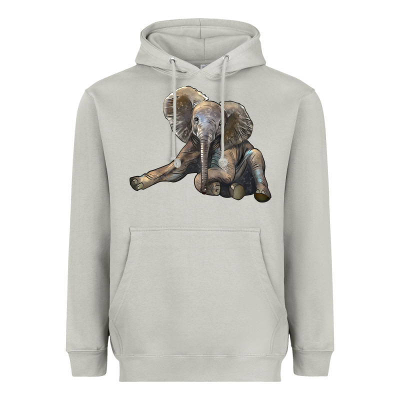 Baby Elephant Heavyweight Hoodie by LillyAllenDesigns | Teevron