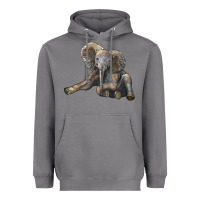 Storm Baby Elephant Heavyweight Hoodie - LillyAllenDesigns