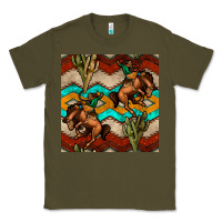 Army Green native american aztec seamless pattern 5 Classic Tee - BundleAndBundleShop