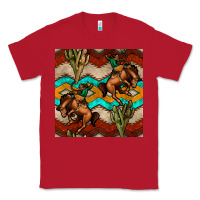 Red native american aztec seamless pattern 5 Classic Tee - BundleAndBundleShop