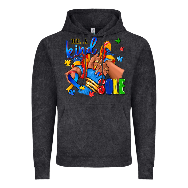 Be A Kind Sole Autism Afro Girl Sneakers Vintage Hoodie by RanaPortraitStore | Teevron