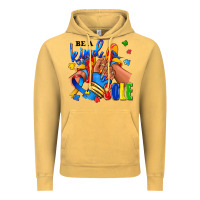 Vintage Mustard Be a kind sole Autism afro girl sneakers Vintage Hoodie - RanaPortraitStore
