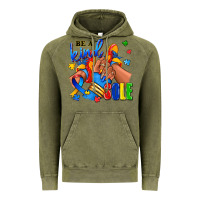 Vintage Olive Be a kind sole Autism afro girl sneakers Vintage Hoodie - RanaPortraitStore