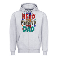 Heather Grey my hero my friend my dad Zipper Hoodie - JahusDesignShop