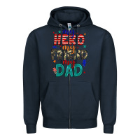 Navy my hero my friend my dad Zipper Hoodie - JahusDesignShop