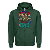 Sports Green my hero my friend my dad Zipper Hoodie - JahusDesignShop