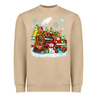 Mushroom christmas polar express santa Heavyweight Sweatshirt - Zillion Design Studio