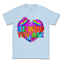 Dusty Blue be who you are Classic Tee - HRA Design Shop