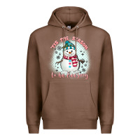 Chestnut 'tis the season to be freezing Premium Hoodie - MaliasSmallBusiness