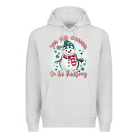 Dove Grey 'tis the season to be freezing Premium Hoodie - MaliasSmallBusiness