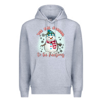 Heather Grey 'tis the season to be freezing Premium Hoodie - MaliasSmallBusiness