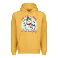 Mustard 'tis the season to be freezing Premium Hoodie - MaliasSmallBusiness