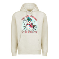 Oatmeal Heather 'tis the season to be freezing Premium Hoodie - MaliasSmallBusiness
