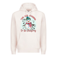 Pale Pink 'tis the season to be freezing Premium Hoodie - MaliasSmallBusiness