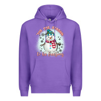 Purple 'tis the season to be freezing Premium Hoodie - MaliasSmallBusiness