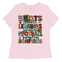 Bubblegum Pink boots flannels Ladies Tee - AdoDesignShop