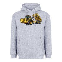 Heather Grey Articulated Hauler Heavyweight Hoodie - LillyAllenDesigns