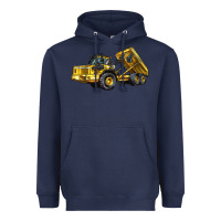 Navy Articulated Hauler Heavyweight Hoodie - LillyAllenDesigns