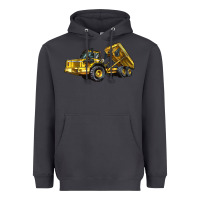 Smoke Articulated Hauler Heavyweight Hoodie - LillyAllenDesigns