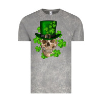 Cloud Rock st. patrick's day skull Vintage Tee - RanaPortraitStore