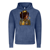 Vintage Denim Birthday queen afro girl Vintage Hoodie - RanaPortraitStore