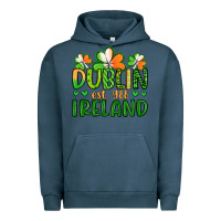 Pigment Midnight Navy dublin ireland st patrick s day Urban Hoodie - Artiststas