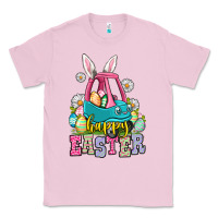 Bubblegum Pink Happy Easter toddler car Classic Tee - OliviaCreatesArt