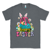 Charcoal Heather Happy Easter toddler car Classic Tee - OliviaCreatesArt