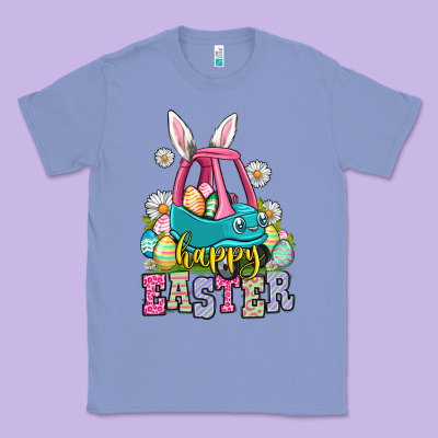 Happy Easter Toddler Car Classic Tee Designed By Oliviacreatesart