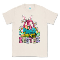 Natural Happy Easter toddler car Classic Tee - OliviaCreatesArt