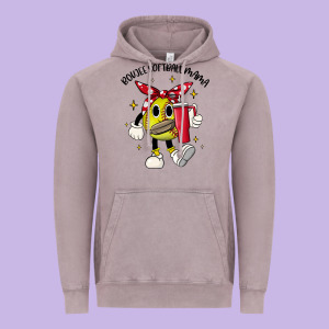 Boujee Softball Mama Vintage Hoodie Designed By Jahusdesignshop