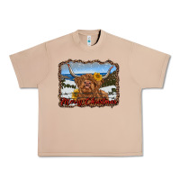 Burro merry christmas highland cow with farm Urban Heavy Tee - RanaPortraitStore