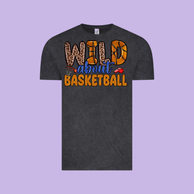 Wild About Basketball Vintage Tee Designed By Zillion Design Studio