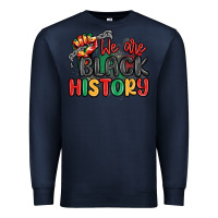 Navy we are black history Premium Sweatshirt - MaliasSmallBusiness