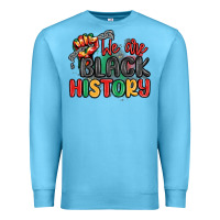 Ocean Blue we are black history Premium Sweatshirt - MaliasSmallBusiness