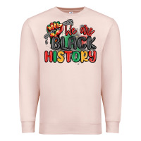 Pale Pink we are black history Premium Sweatshirt - MaliasSmallBusiness