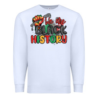 White we are black history Premium Sweatshirt - MaliasSmallBusiness