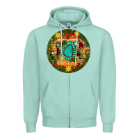 Seafoam Christmas gemstone joy ornament Zipper Hoodie - Artiststas
