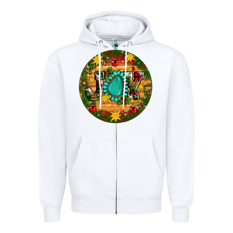 Christmas Gemstone Joy Ornament Zipper Hoodie by Artiststas | Teevron