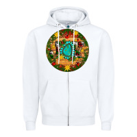 White Christmas gemstone joy ornament Zipper Hoodie - Artiststas