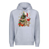 Heather Grey sorta scary sorta merry skeleton christmas tree Premium Hoodie - MaliasSmallBusiness