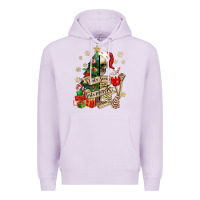 Lilac sorta scary sorta merry skeleton christmas tree Premium Hoodie - MaliasSmallBusiness