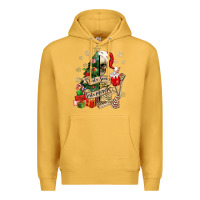 Mustard sorta scary sorta merry skeleton christmas tree Premium Hoodie - MaliasSmallBusiness