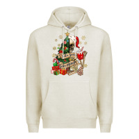 Oatmeal Heather sorta scary sorta merry skeleton christmas tree Premium Hoodie - MaliasSmallBusiness