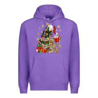 Purple sorta scary sorta merry skeleton christmas tree Premium Hoodie - MaliasSmallBusiness